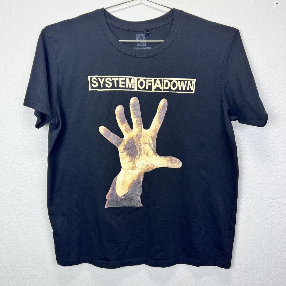 System Of A Down Hand 2022 Black T Shirt Size L
